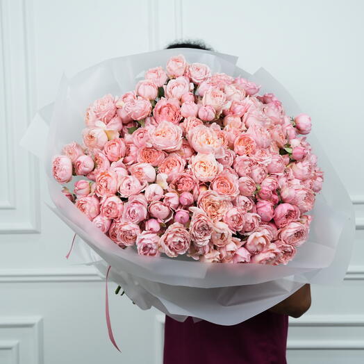 Букет из 51 премиальной спрей-розы Джульета  7613