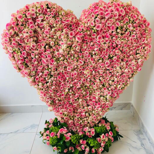 Heartin shape arrangements