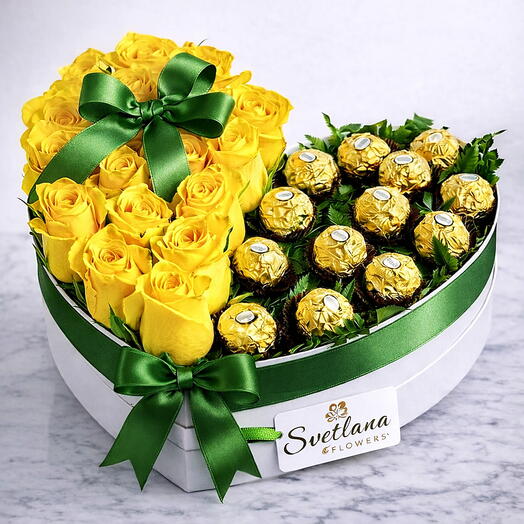 باقة شوكولاتة فيريرو، هدية تهنئة، باقة طعام، دبي