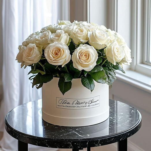 Ivory grace rose box