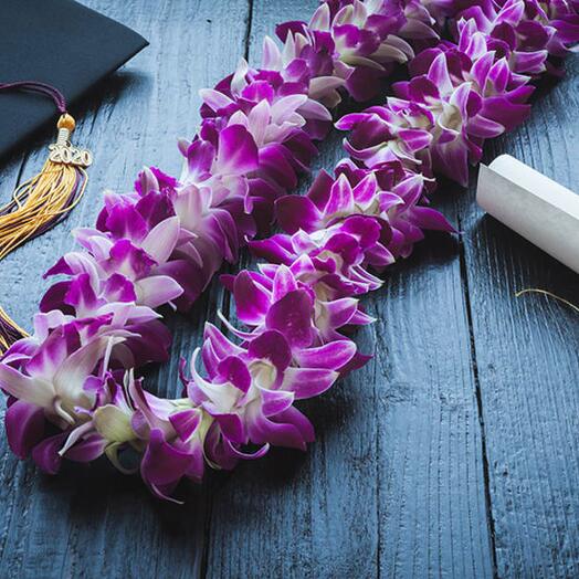 Graduation Orchid Garland