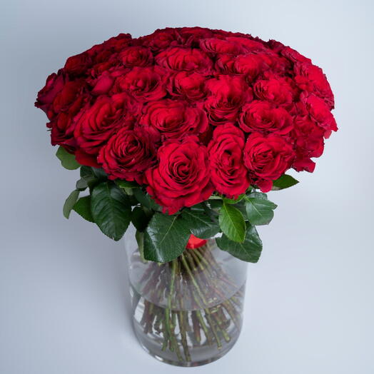 51 Red Roses Vase-1406