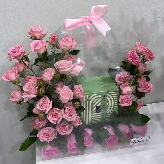 Розовая сумка Patchi