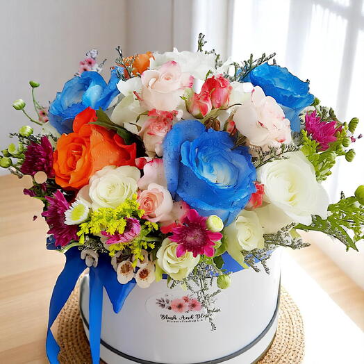 Baby Boy Box Arrangement - Adorable Newborn Gift