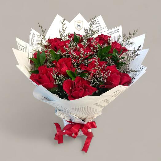 Roses rouges poétiques