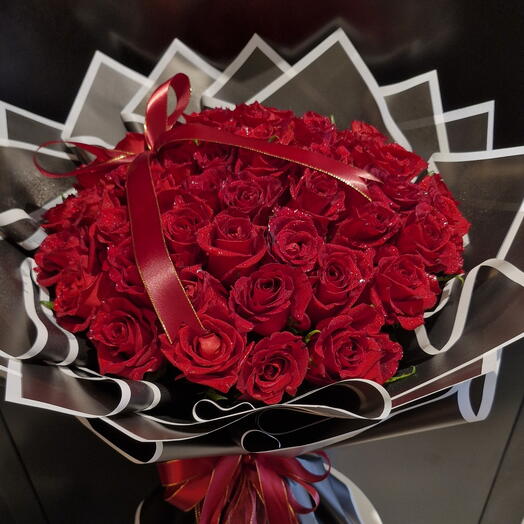 Букет Redrose на подставке 💐