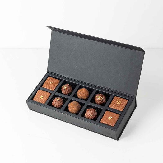 Caja de 10 unidades de trufas y brownies
