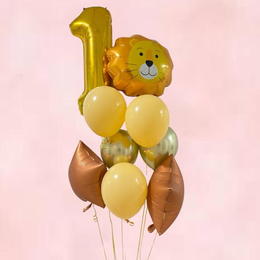 Safari King Birthday Balloon Set