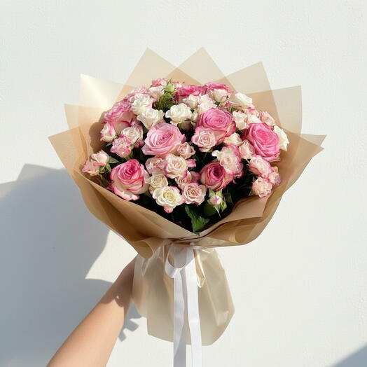 Double Shaded| Golden Romance Bouquet