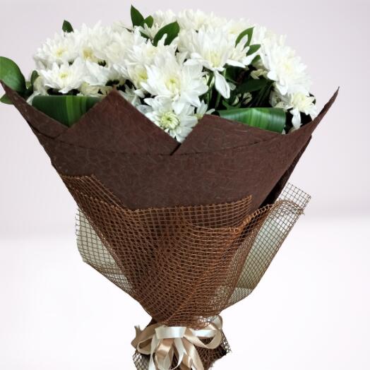 White chrysanthemums