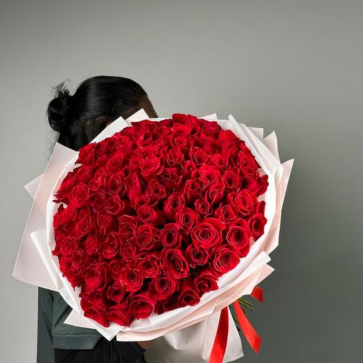 101 Premium Red Roses Bouquet-969