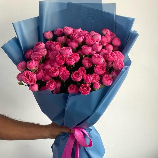 15 Bombastic Peony Rose Bouquet-1503