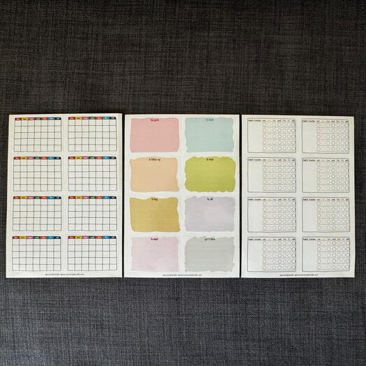 Набор наклеек Pen and Plan для ведения журнала и организации, для маркерных ручек