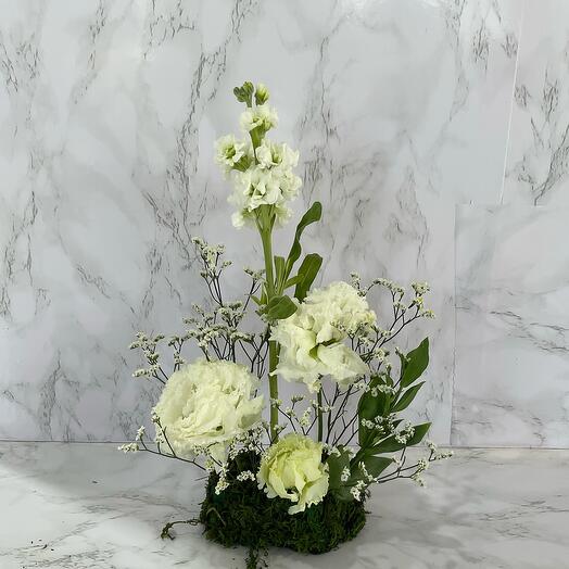 Белые композиции для стола