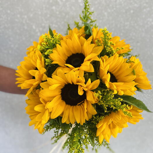 Букет «Золотое сияние» ручной сборки
