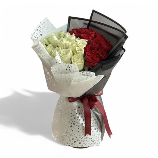 Ramo Pure Love de San Valentín (Rojo   Blanco)