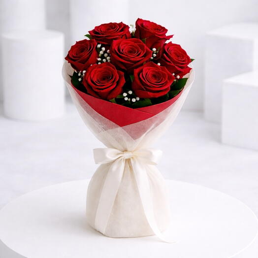 Бархатная любовь 7 роз