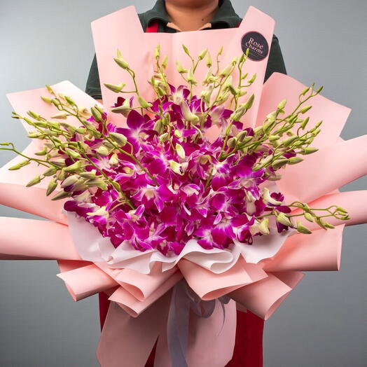 31 Purple Orchid Bouquet | RC-O452