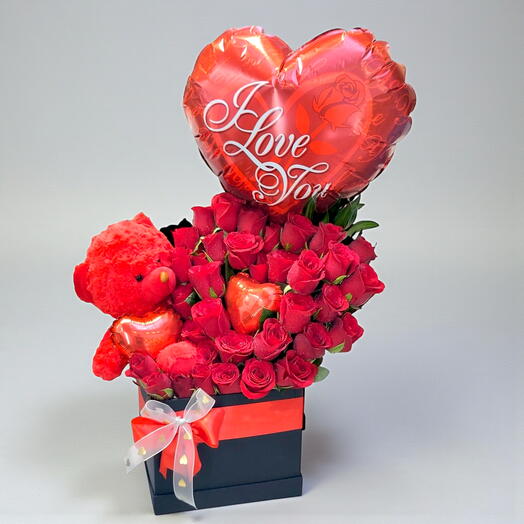 Алая коробка-сердце