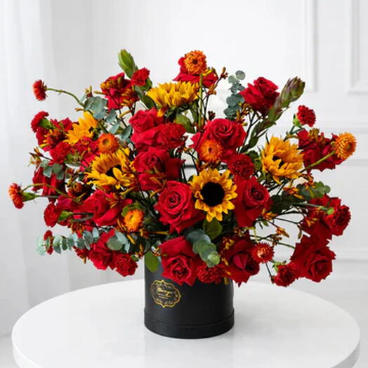 Golden Love Flower Box