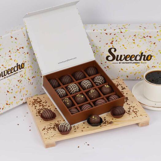 Chocolate Truffles 16 Pcs By Sweecho