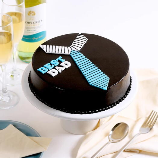 Шоколадный торт на день рождения для лучшего папы
