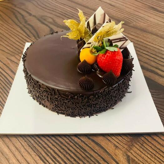 Шоколадный трюфельный торт