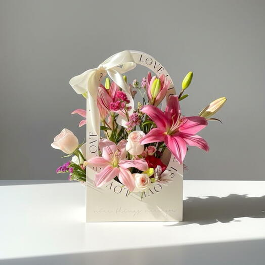 Lilies in a box - mothers day