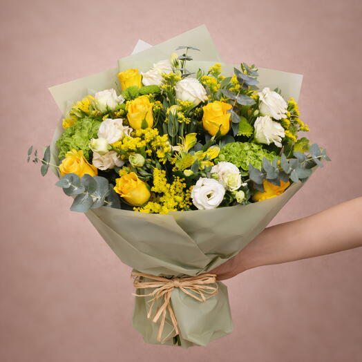 Набор декоративных цветов ассорти Pista Green