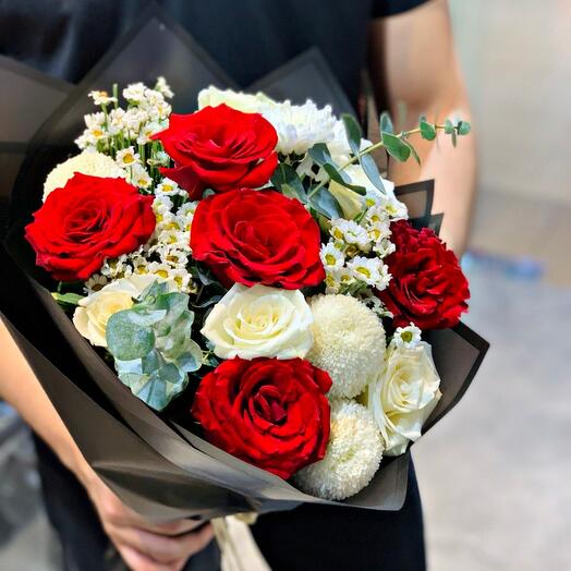 КРАСНО-БЕЛЫЙ БУКЕТ