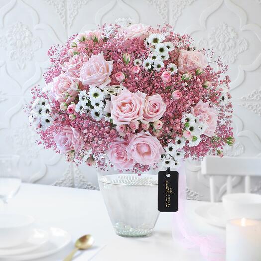 Розовая гардения