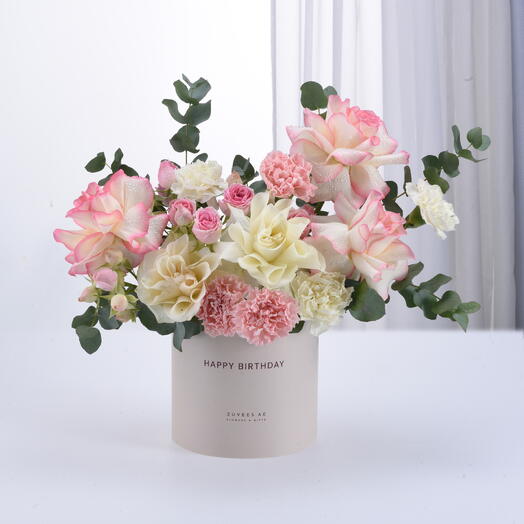 Blush Serenity Birthday Bloom Box