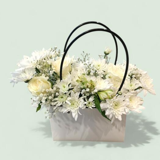 Белая элегантность Bloom Bag