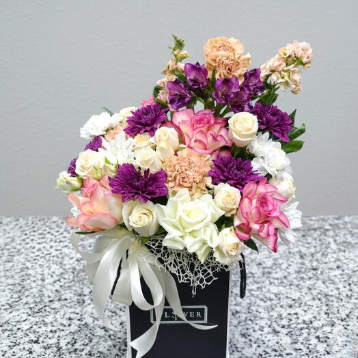 Коробка с цветами