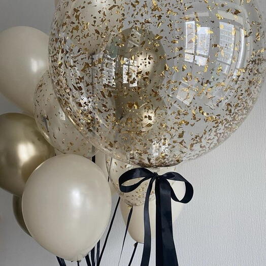 Gold/cream set with bubble