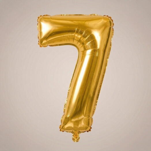 بالون هيليوم رقم 7 أزرق 32 بوصة – زينة عيد ميلاد وذكرى | أبو ظبي