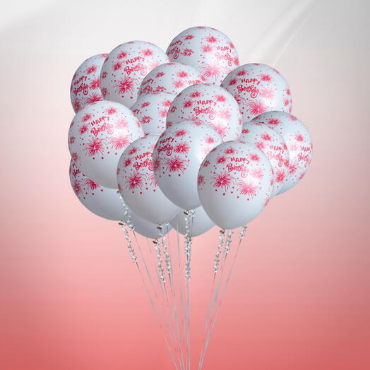 21 воздушный шар для дня рождения с дизайном фейерверка - 1297