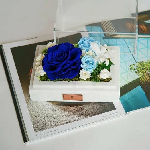 Marble Infinity Garden Blue