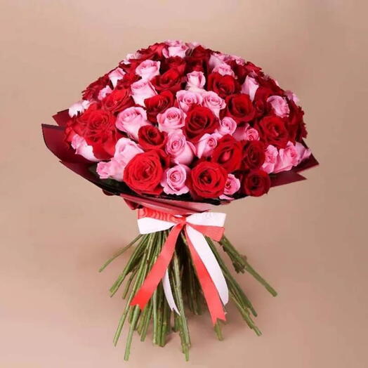 Bouquet rouge et rose