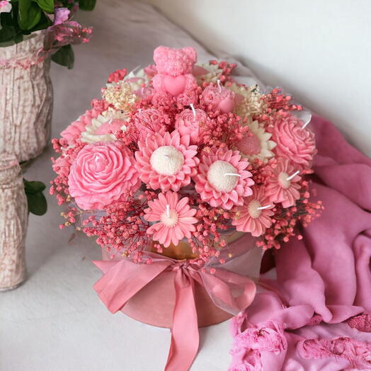 Scented Candles bouquet for Birthday Surprise