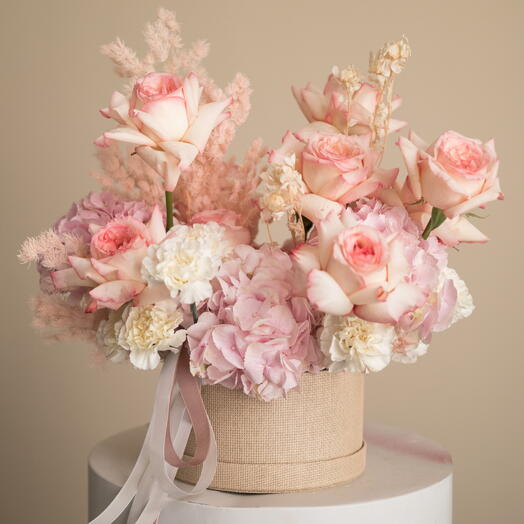 Flowers in a box  White cherry