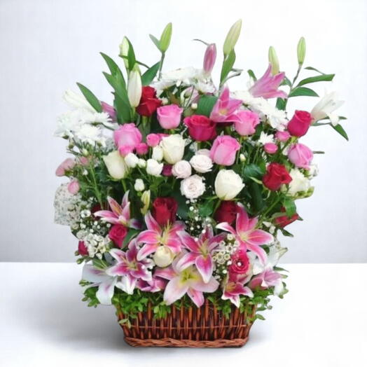 Flowers in a basket