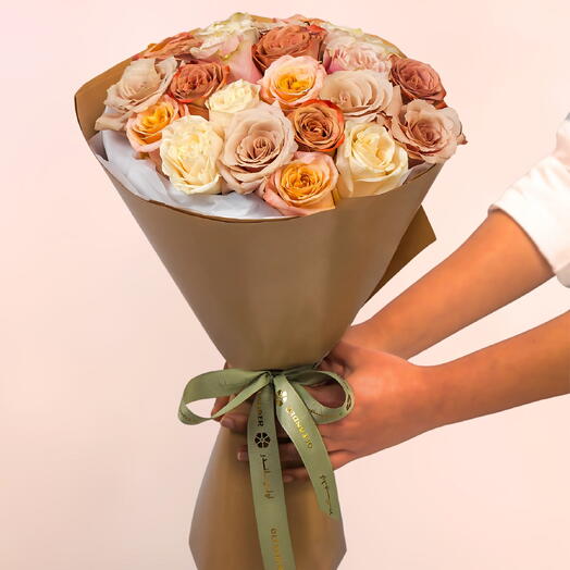 Bouquet de 24 roses Espresso