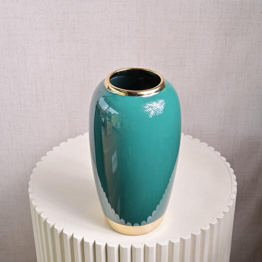 Royal Teal Vase  6971