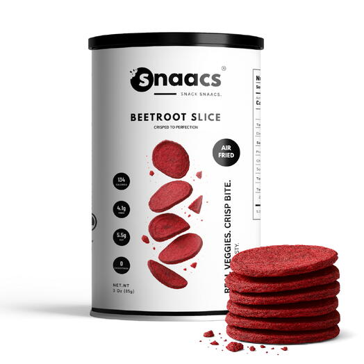SNAACS Хрустящие ломтики свёклы | Глубоко земляной   Натурально сладкий | Овощная закуска, обжаренная на воздухе - 3 унции | 85 г