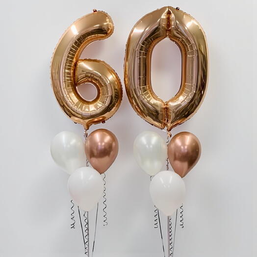 Conjunto elegante de 60 globos para celebración