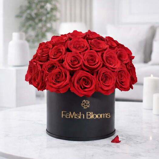 A Symphony of 35 Red Roses