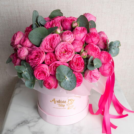 Premium Peony Roses In A Box-931