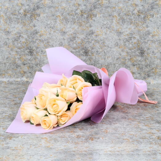 Букет персиково-розового великолепия