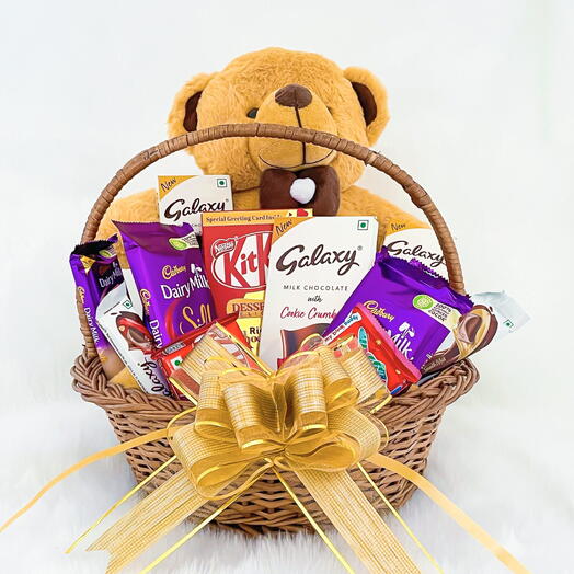 Teddy bear with Dairy milk chocolate